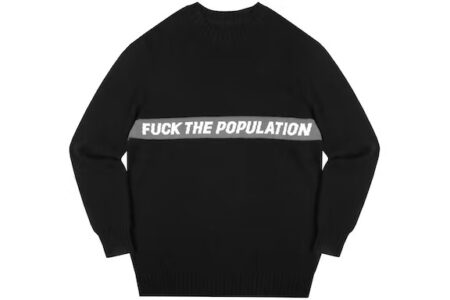 FTP Spell Out Knit Sweater Black