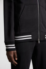 Moncler Zip Up Hoodie Black